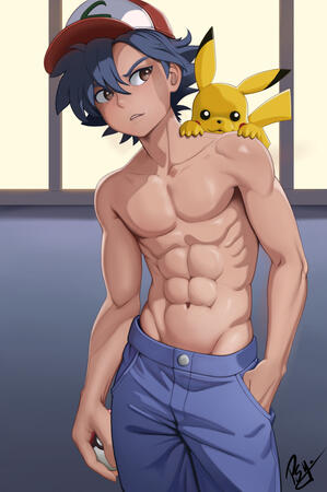 Ash and Pikachu